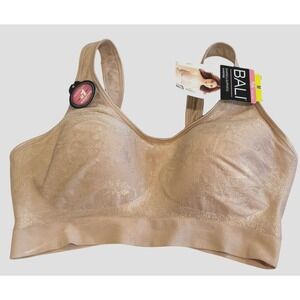 Bali‎ Bra Wireless Padded Beige Medium New DF3488